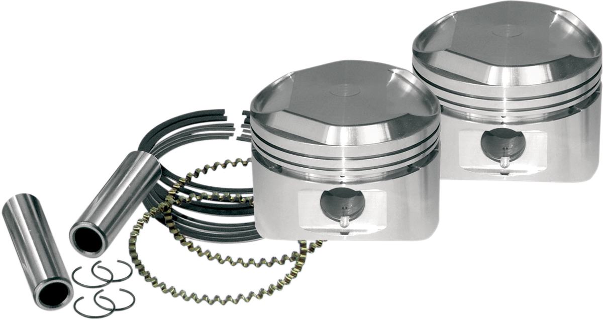 S&S CYCLE Piston Kit - for S&S Super Stock? Cylinder Heads - XL 1200 - +.010 92-2017