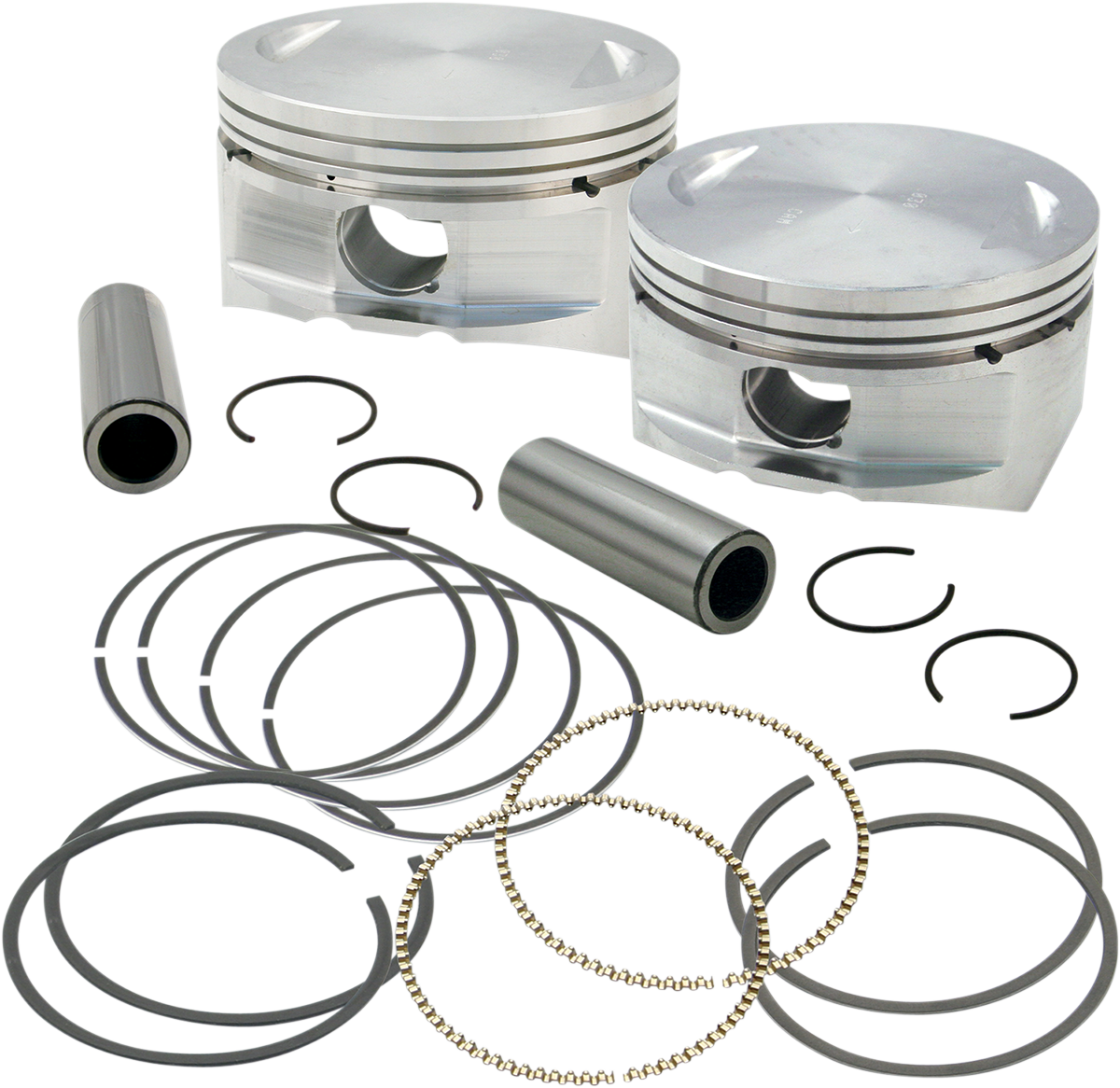 S&S CYCLE Piston Kit - For 106" Big Bore Kit - 3.927" - +0.010" 106-4416