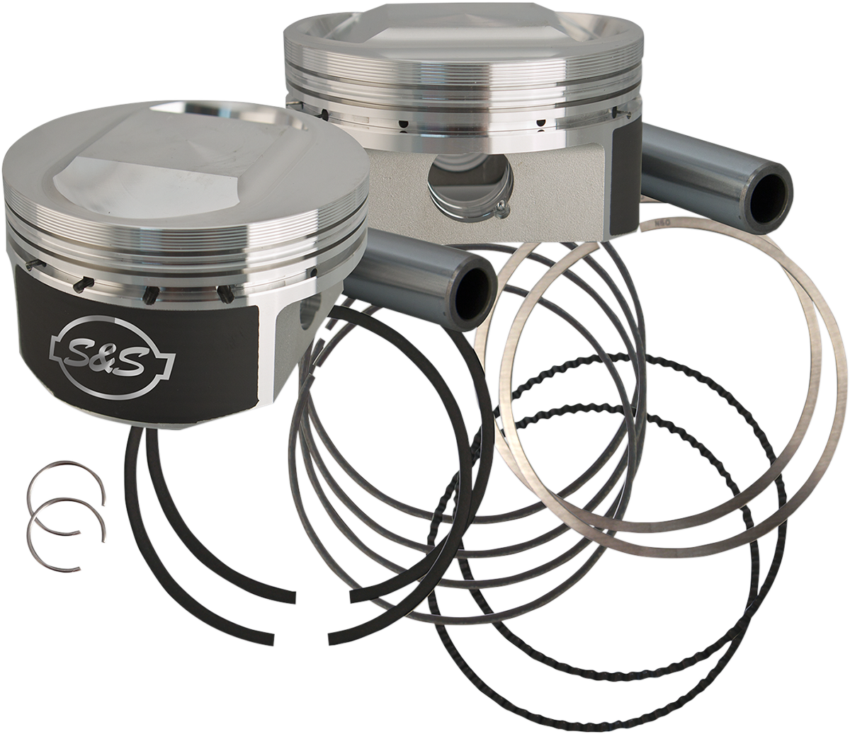 S&S CYCLE Piston Kit - 3.5625" - 1250cc Big Bore - 11.2:1 CR - XL 920-0071