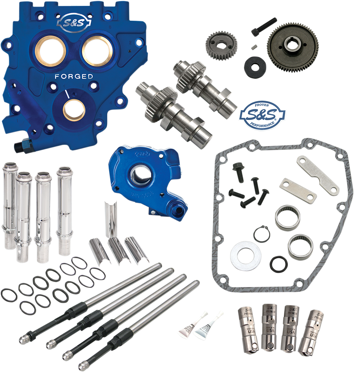 S&S CYCLE Cam Chest with Plate Kit - 510G - Standard Cams - Twin Cam 310-0814
