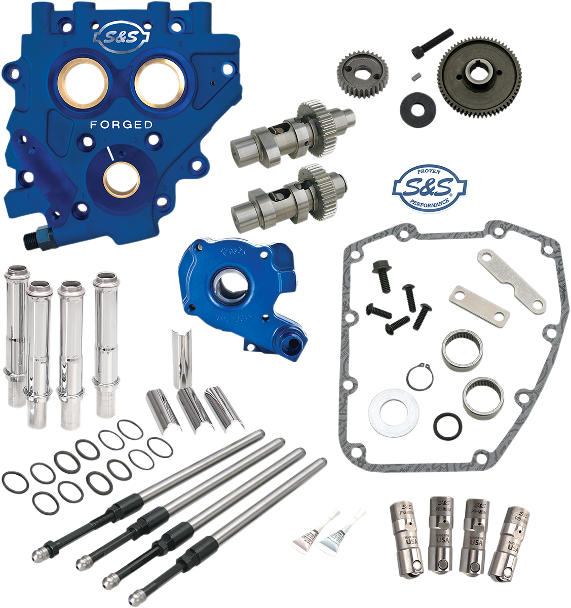 S&S CYCLE Cam Chest with Plate Kit - 585GE - Easy Start Cams - Twin Cam 310-0816