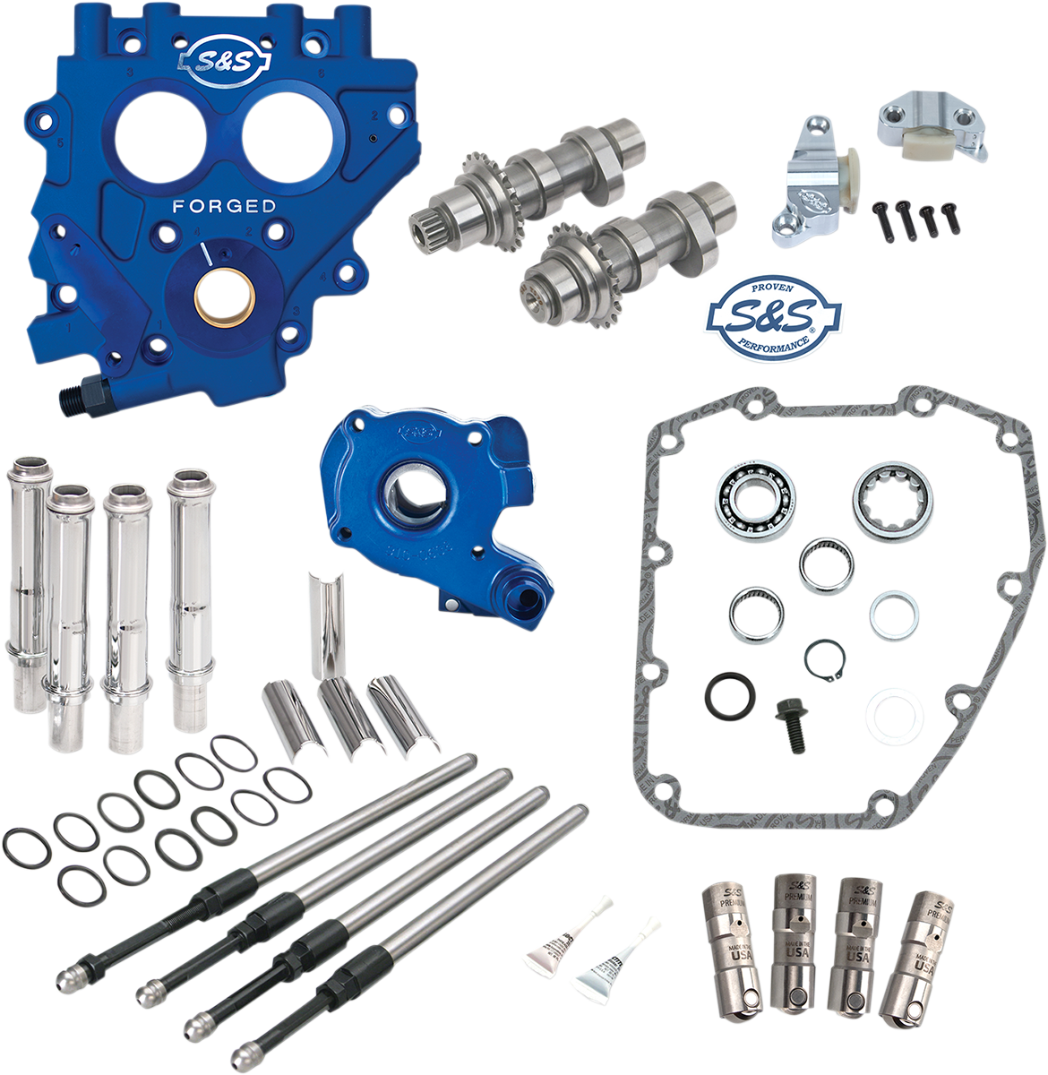 S&S CYCLE Cam Chest with Plate Kit - 510C - Standard Cams - Twin Cam 330-0541