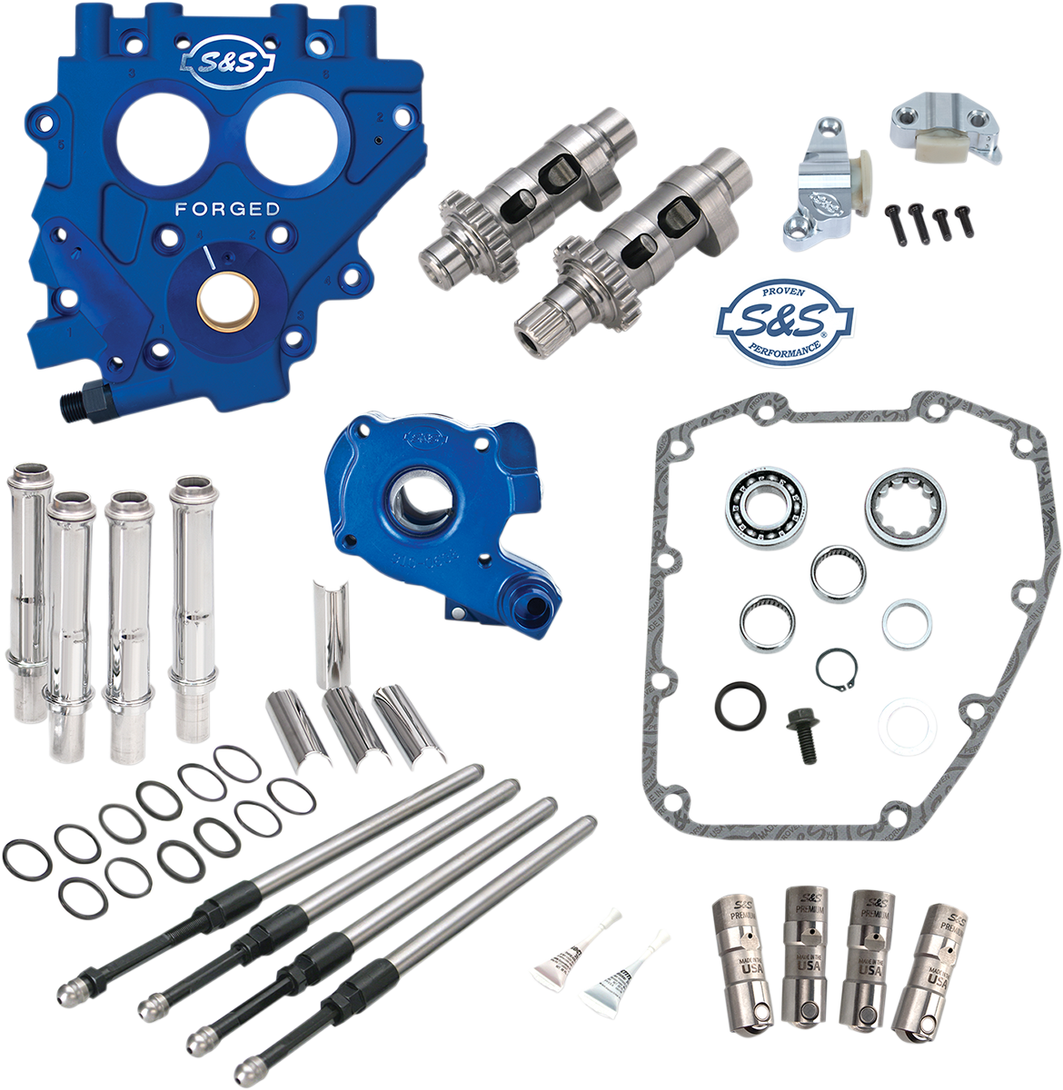 S&S CYCLE Cam Chest with Plate Kit - 585CE - Easy Start Cams - Twin Cam 330-0543