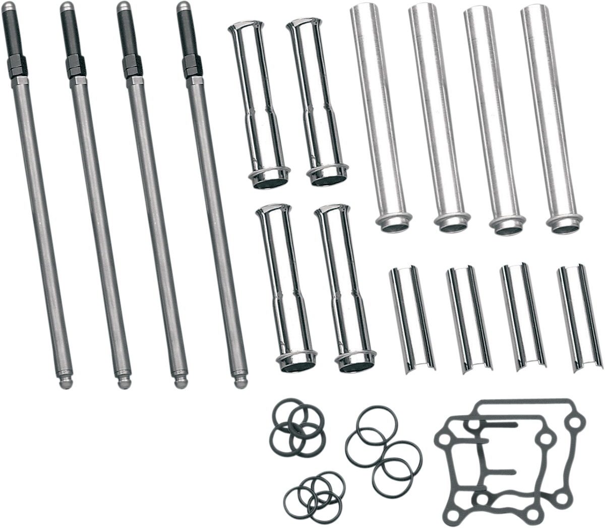 S&S CYCLE Adjustable Pushrod Cover Kit - Twin Cam 93-5095