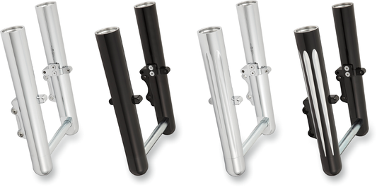 ARLEN NESS Fork Legs - Chrome - Smooth - Dual Disc - '08-'13 FLT 06-500