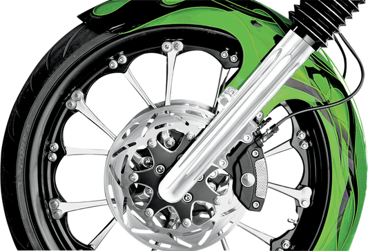 ARLEN NESS Fork Legs - Chrome - Deep Cut - Dual Disc - Deep Cut - '08-'13 FLT 06-510