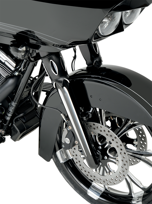 ARLEN NESS Fork Legs - Black Anodized - Deep Cut - Dual Disc - '08-'13 FLT 06-511