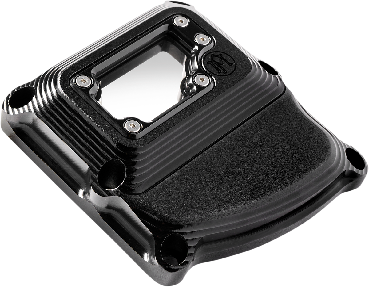 PERFORMANCE MACHINE (PM) Transmission Cover - Black Ops* - Touring 0203-2020M-SMB