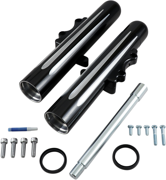 ARLEN NESS Fork Legs - Black Anodized - Deep Cut - Dual Disc 40-512