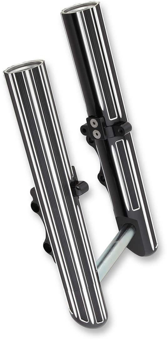 ARLEN NESS Fork Legs - Black Anodized - Hot Legs - Custom Single Disc - 10-Gauge 40-523