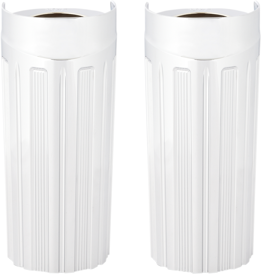 ARLEN NESS Fork Boot Covers - +2" - Chrome - 10-Gauge - FL 20-056