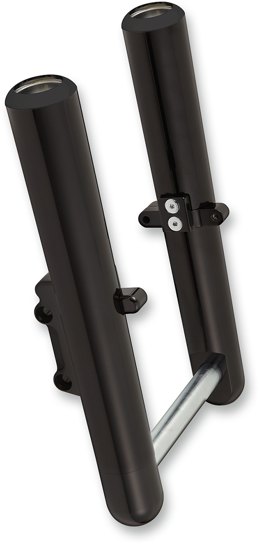 ARLEN NESS Fork Legs - Black Anodized - Hot Legs - Custom Single Disc - Smooth - '00-'07 06-523