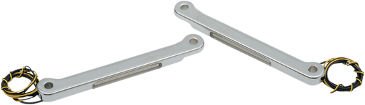 ALLOY ART LED Front Signal Light - FLHR - Chrome/Clear RKFS-1
