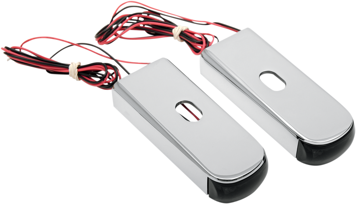 ALLOY ART Strut Light - LED - Red/Raw '06-'17 FXD DSL8-2R