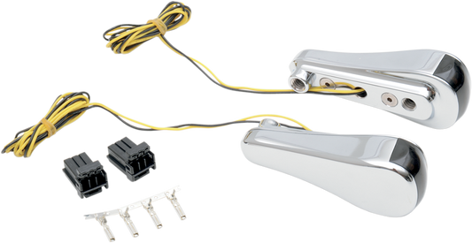 ALLOY ART Turn Signals - LED - Front - Smooth - Chrome RGFS1-1