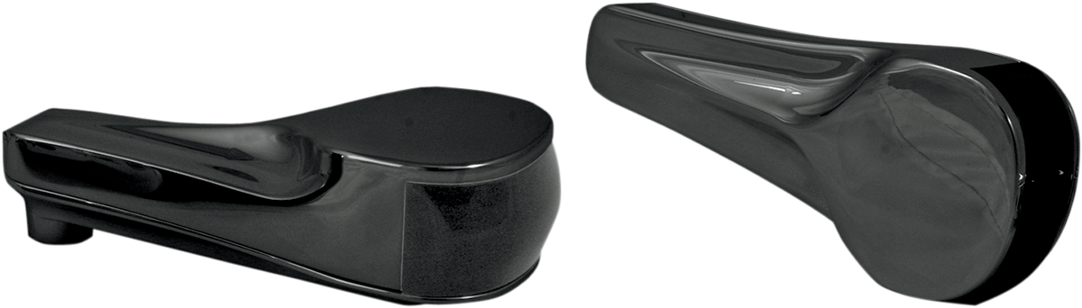ALLOY ART Turn Signals - LED - Front - Finned - Black RGFS2-2