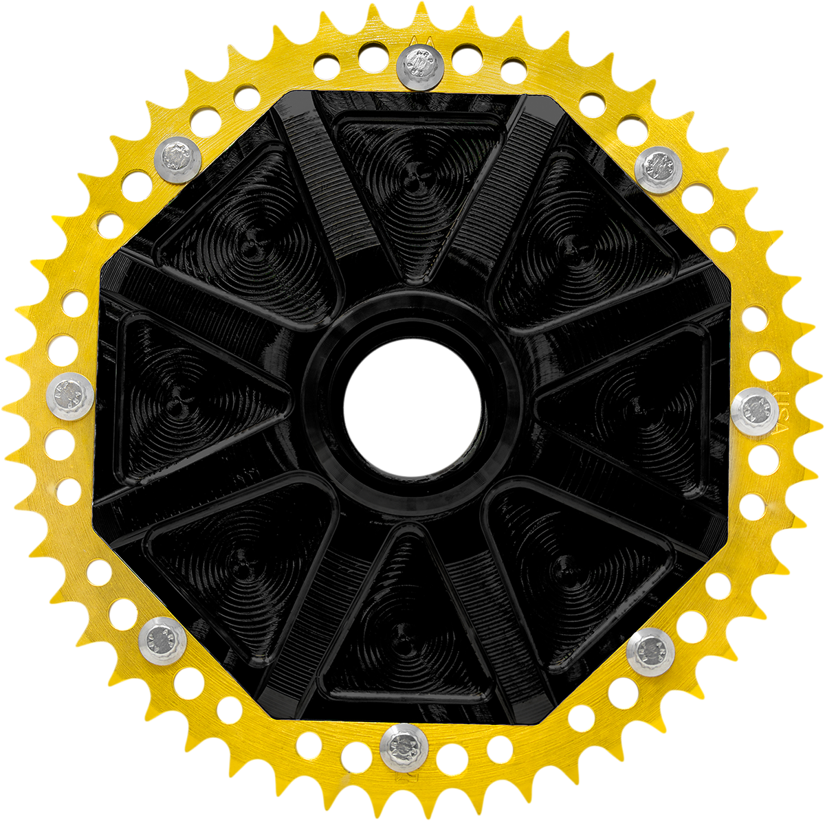 ALLOY ART Cush Drive Carrier - 53 Tooth - Black/Gold G2UCC53-12