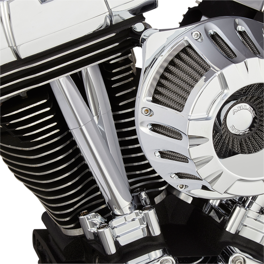 ARLEN NESS Pushrod Tube Cover Kit - Deep Cut? - Chrome - Twin Cam 03-630