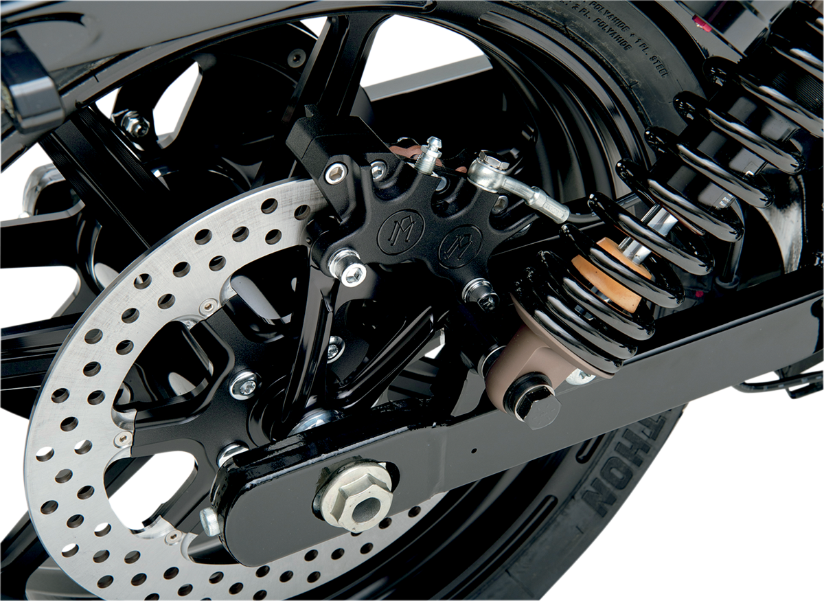 PERFORMANCE MACHINE (PM) 4-Piston Caliper - Rear - Black Ops* - 08-17 FXD 1259-0052-SMB