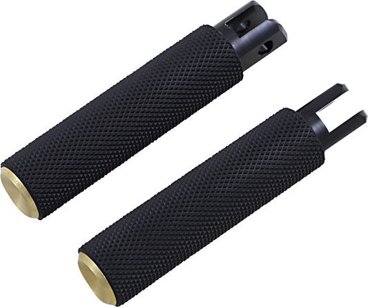 ARLEN NESS Knurled Footpegs - Brass - FX/FL '18-'24 07-944