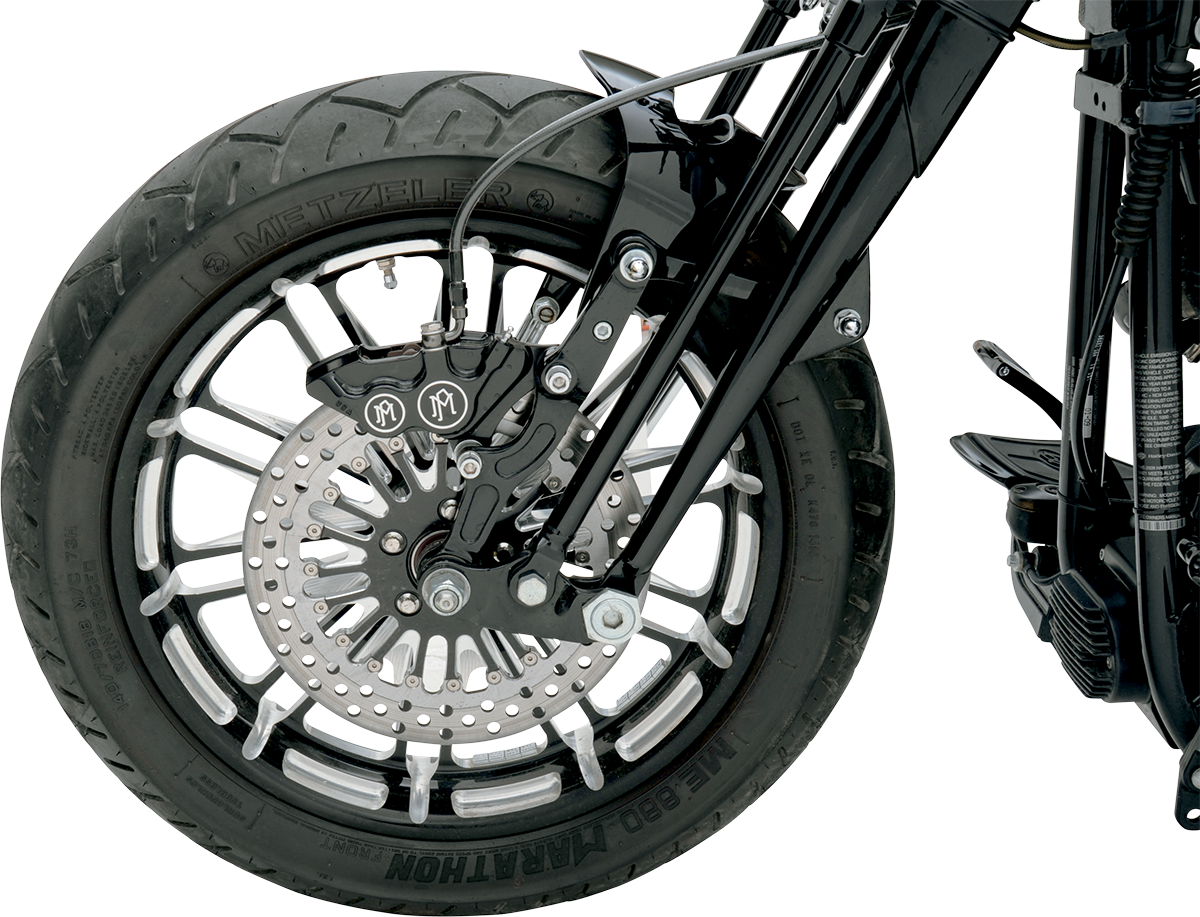 PERFORMANCE MACHINE (PM) 4-Piston Caliper - Front Right - Contrast Cut* - 11.5" 0053-2916-BM