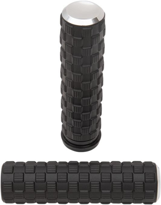 ARLEN NESS Air Trax Grips - TBW - Chrome 07-353