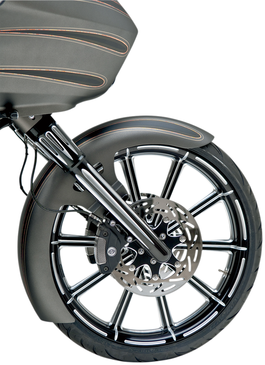 ARLEN NESS Fork Legs - Black Anodized - Deep Cut - Dual Disc - '00-'07 FLT 06-513