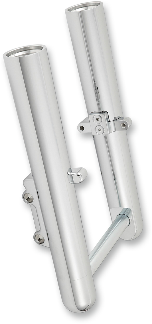 ARLEN NESS Fork Legs - Chrome - Smooth - Dual Disc 40-503