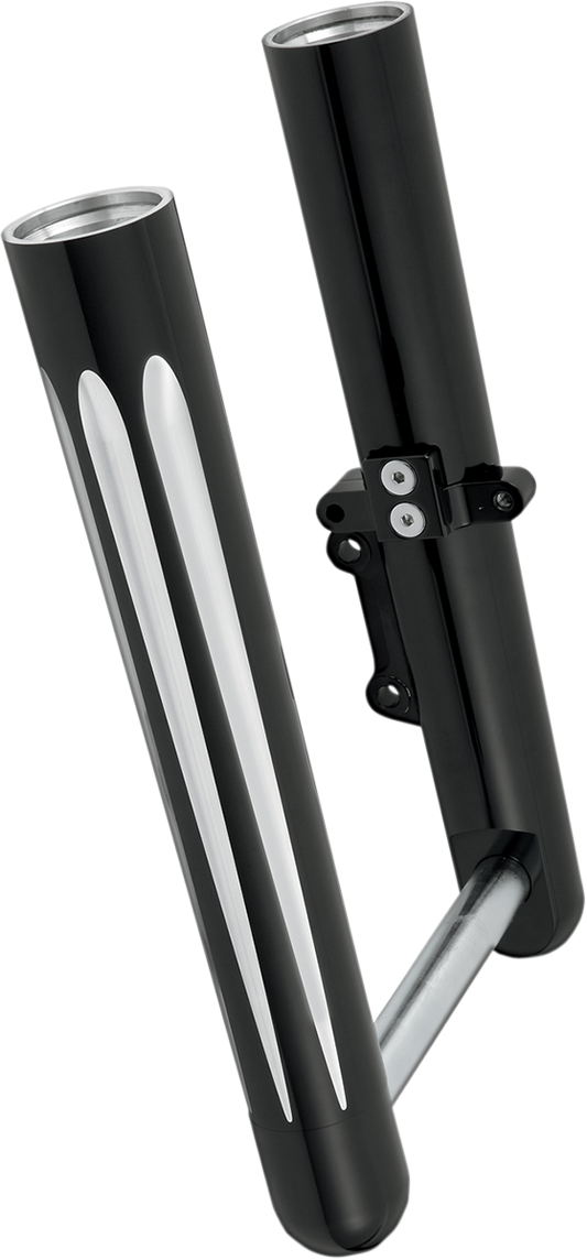 ARLEN NESS Fork Legs - Black Anodized - Deep Cut - Dual Disc 40-512