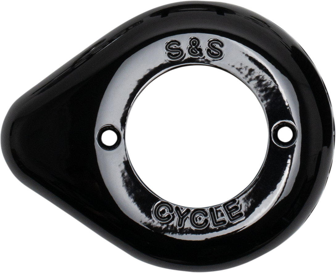 S&S CYCLE Air Cleaner Cover - Air Stinger Teardrop - Gloss Black 170-0686