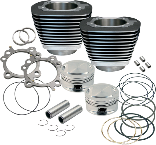 S&S CYCLE 95" Big Bore Cylinder Kit - Wrinkle Black - Twin Cam 910-0204