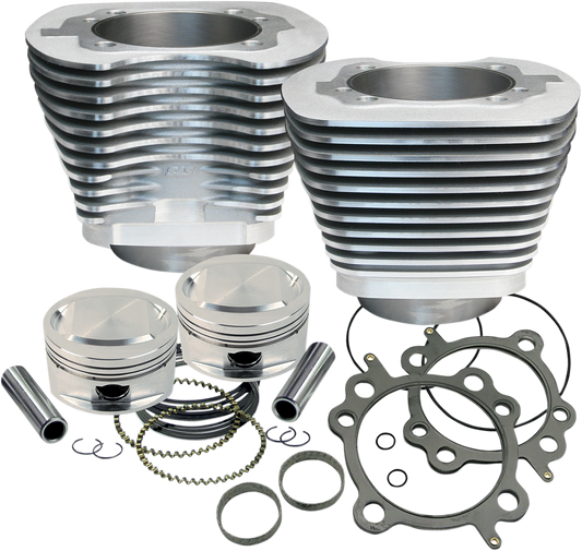 S&S CYCLE 95" Big Bore Cylinder Kit - Silver - Twin Cam 910-0200