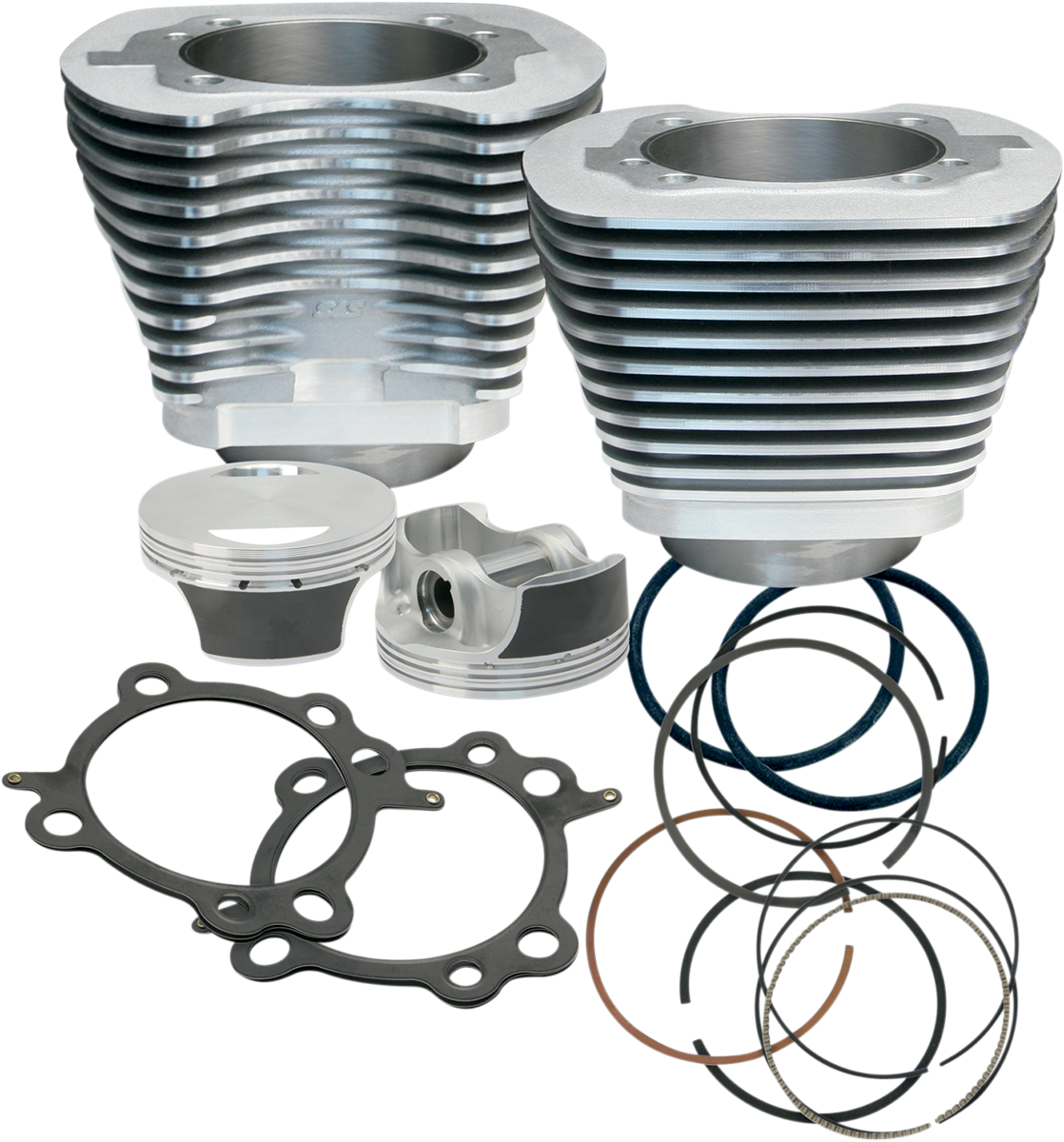 S&S CYCLE 106" Big Bore Cylinder Kit - Silver - Twin cam 910-0202