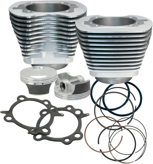 S&S CYCLE 106" Big Bore Cylinder Kit - Silver - Twin cam 910-0202