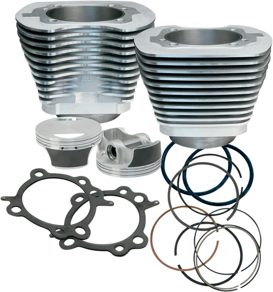 S&S CYCLE 97" Big Bore Cylinder Kit - Silver - Twin Cam 910-0201