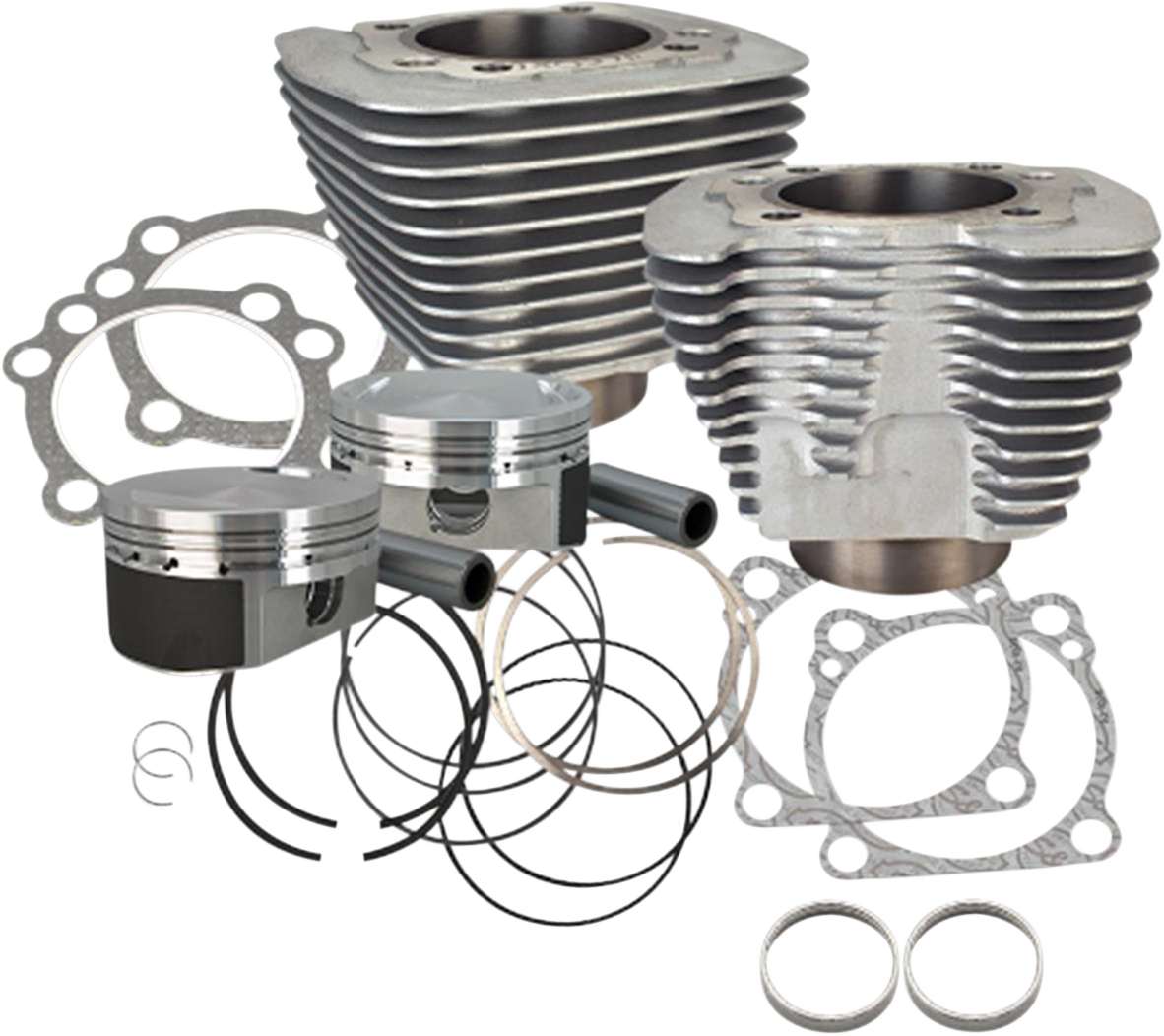 S&S CYCLE Cylinder Kit - 1200 cc Conversion - 10.3:1 Compression Ratio - Silver - XL 910-0689