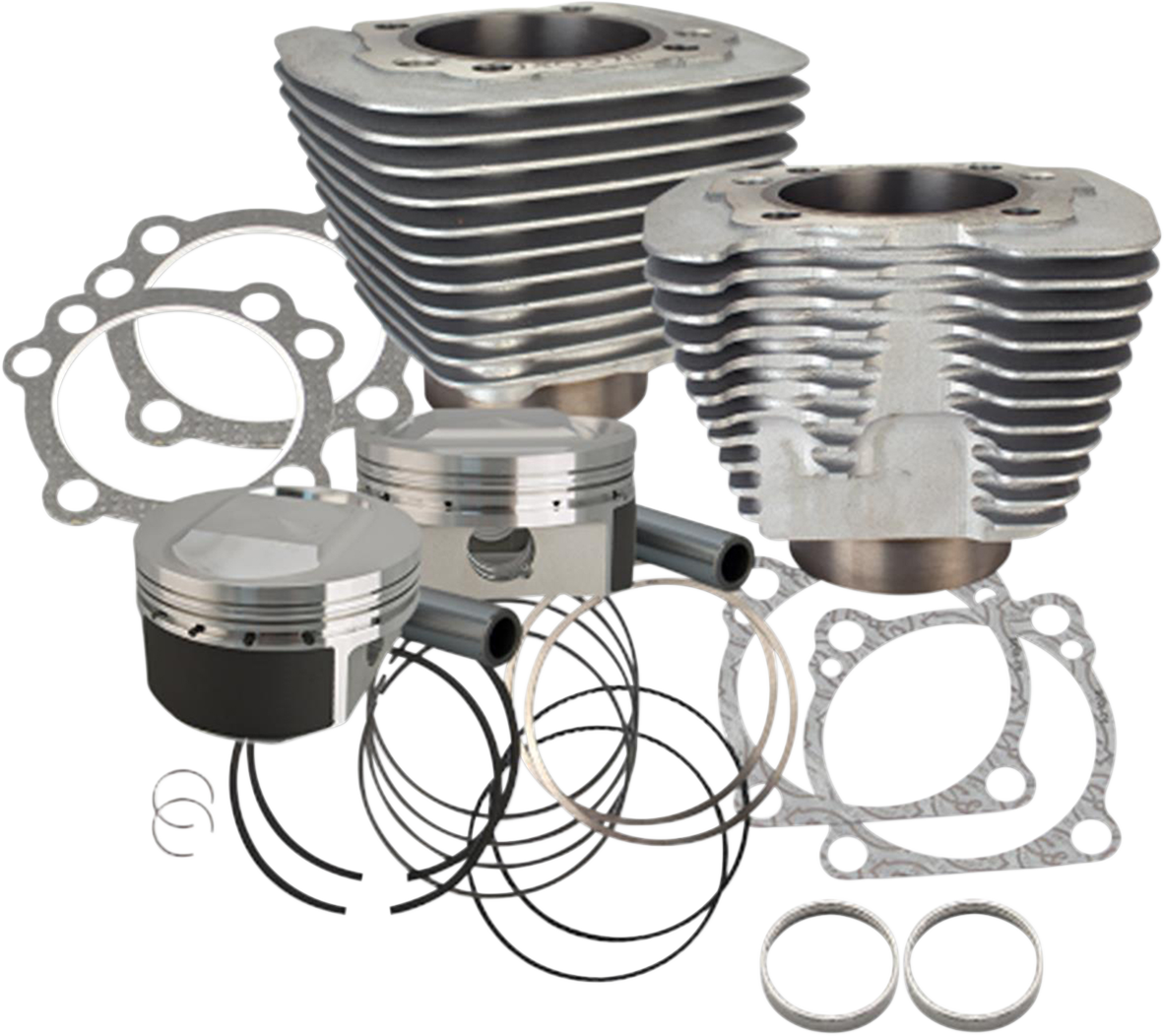 S&S CYCLE Cylinder Kit - 1200 cc Conversion - 11.2:1 Compression Ratio - Silver - XL 910-0690