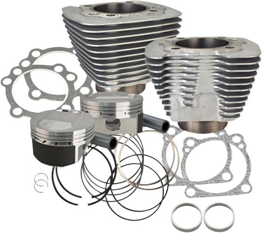 S&S CYCLE Cylinder Kit - 1200 cc Conversion - 11.2:1 Compression Ratio - Silver - XL 910-0690