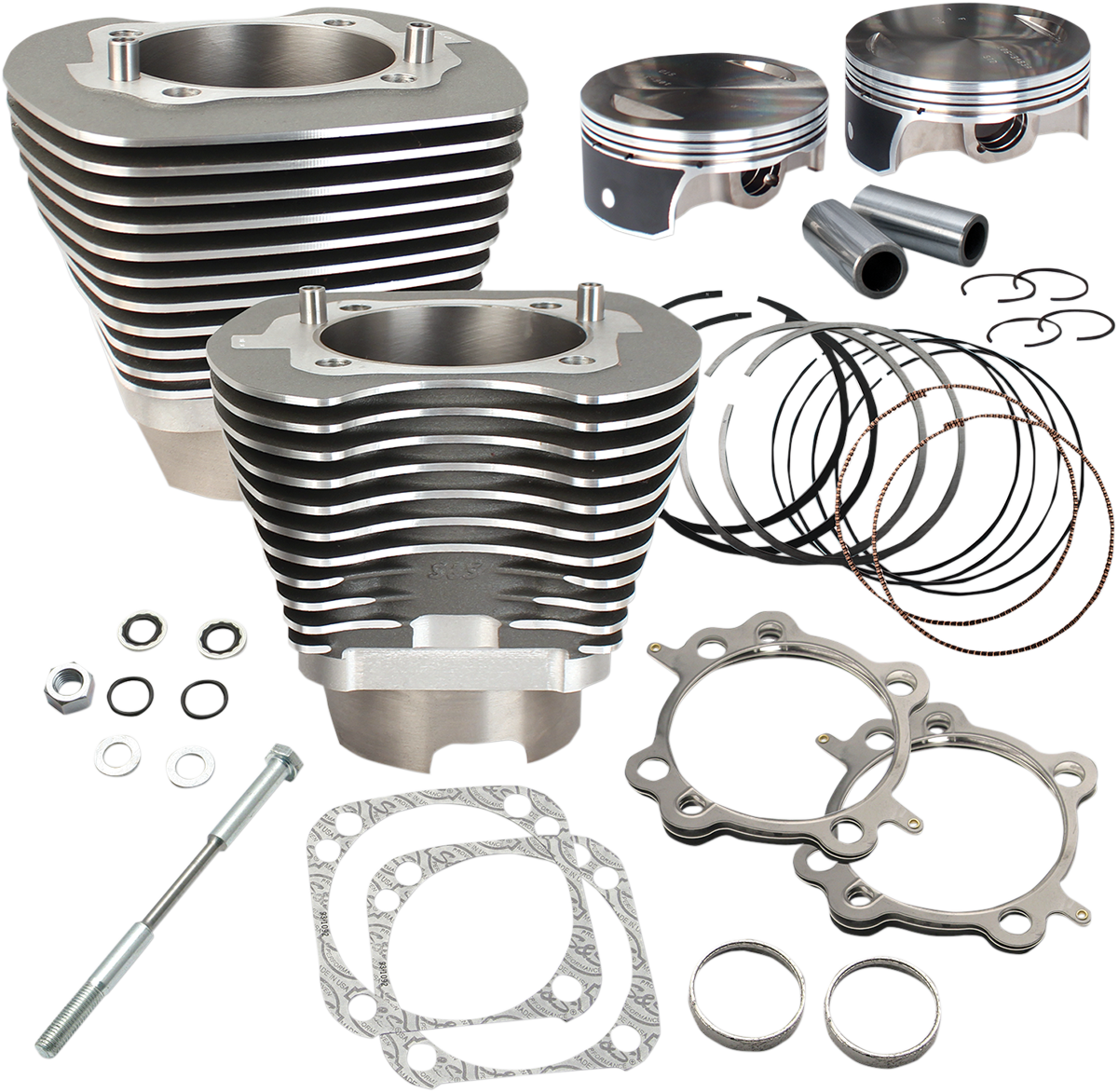 S&S CYCLE 117" Big Bore Cylinder Kit - Stone Gray - Twin Cam 910-0474