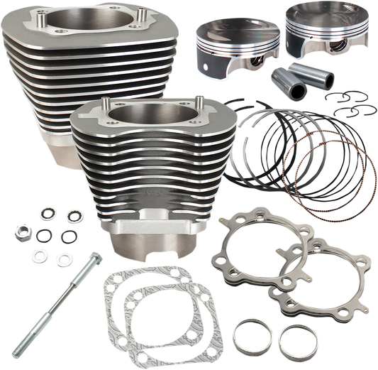 S&S CYCLE 117" Big Bore Cylinder Kit - Stone Gray - Twin Cam 910-0474