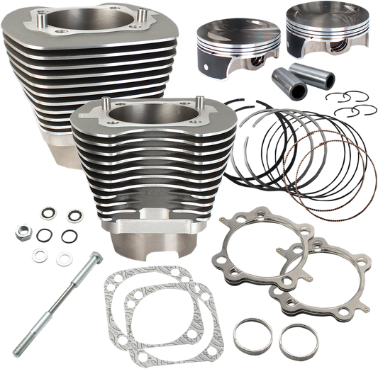 S&S CYCLE 124" Big Bore Cylinder Kit - Stone Gray - Twin Cam 910-0469
