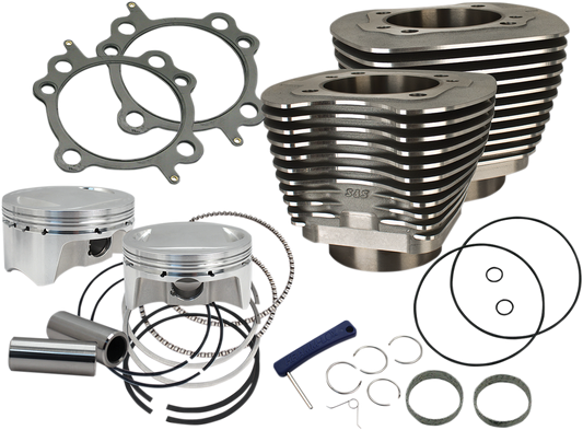 S&S CYCLE 4" Big Bore Bolt-In Sidewinder? Cylinder Kit - 100" - Black 910-0646