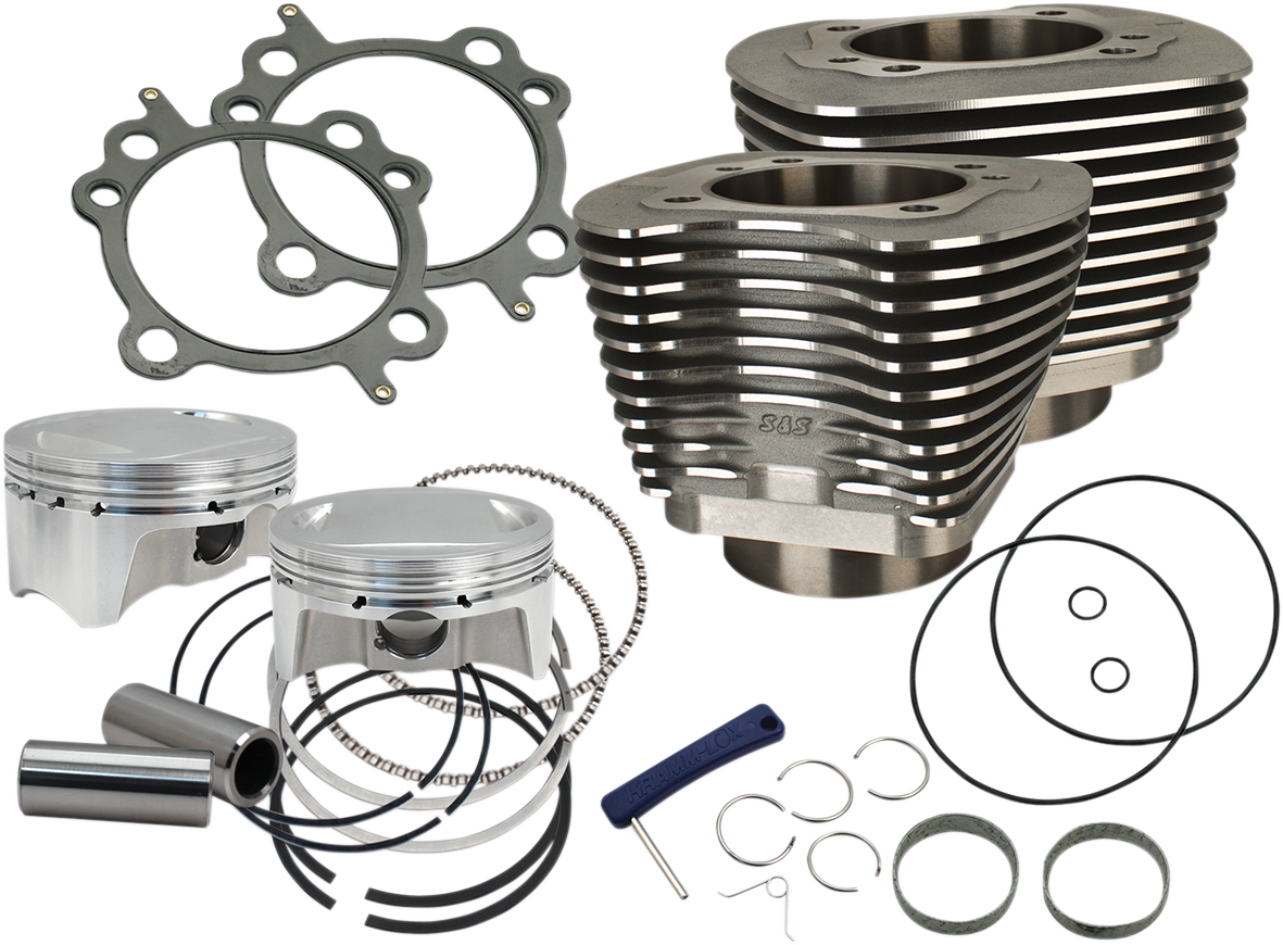 S&S CYCLE 4" Big Bore Bolt-In Sidewinder? Cylinder Kit - 110" - Black 910-0651