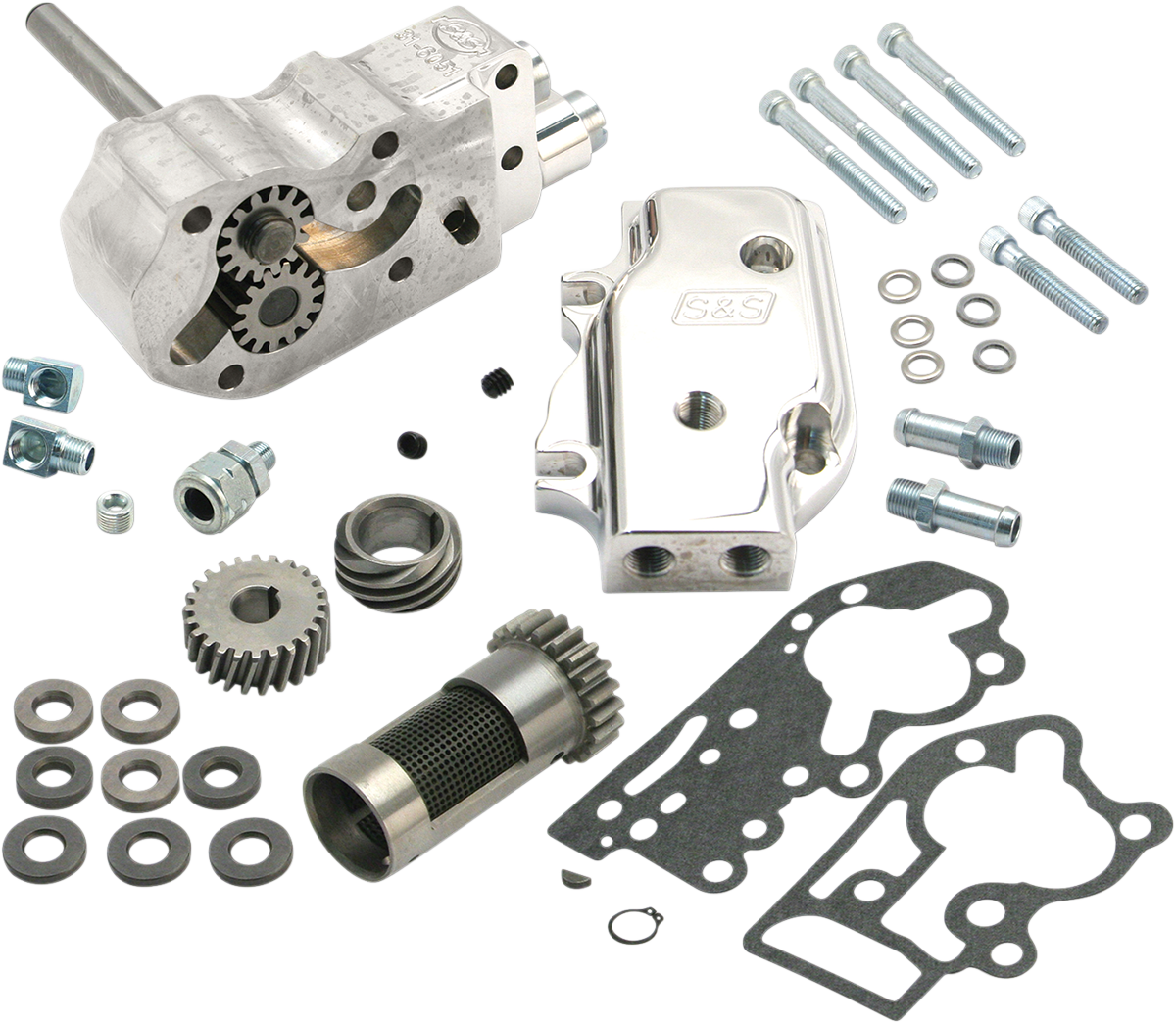S&S CYCLE Oil Pump with Gears - Standard Cover - Big Twin 31-6296
