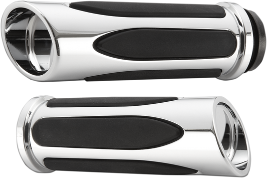 ARLEN NESS Deep Cut Comfort Series Grips - TBW - Chrome 07-052