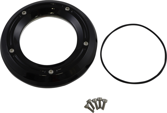 TRASK Assault Derby Cover - Gloss Black - Softail TM-0042BK