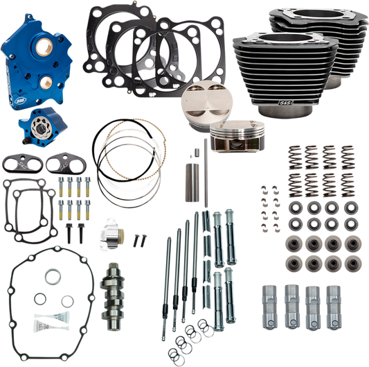 S&S CYCLE 128" Power Package Engine Performance Kit - Chain Drive 310-1107B