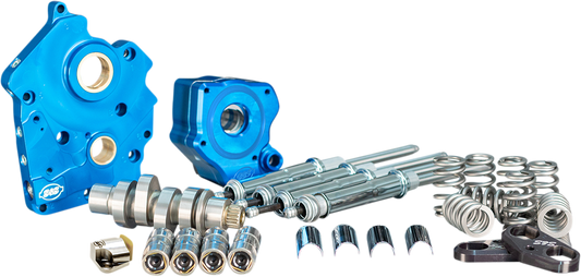 S&S CYCLE Cam Chest Kit with Plate - Chain Drive - Water Cooled - 550 Cam - Chrome Pushrods - M8 310-1080B