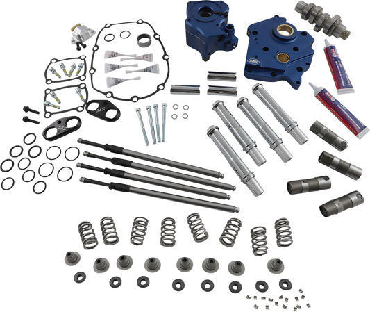 S&S CYCLE Cam Chest Kit with Plate - Chain Drive - Oil Cooled - 540 Cam - Chrome Pushrods - M8 310-1118A