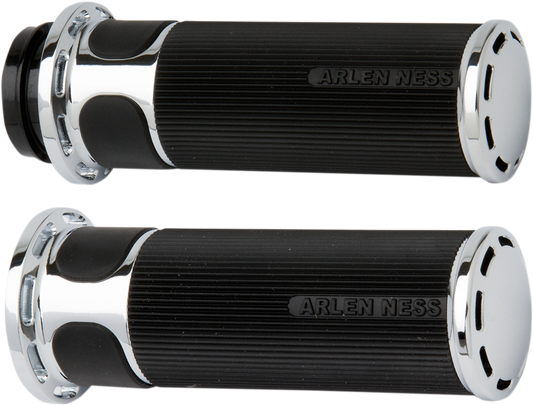 ARLEN NESS Slot Track Grips - Cable - Chrome 07-300